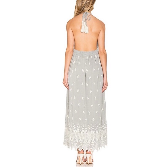 LoveShackFancy Isabel Embroidered Silk Dress - Size Small - Picture 2 of 13